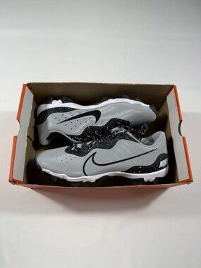 New Men’s Size 14 Grey Nike Alpha Huarache 4 KYSTN Baseball Cleats DJ6524 002